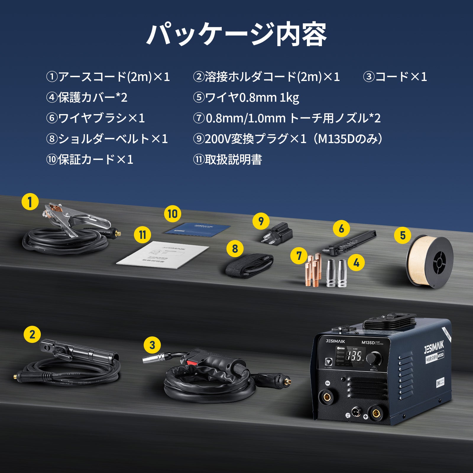 3in1 半自動溶接機 M135D – JESIMAIK