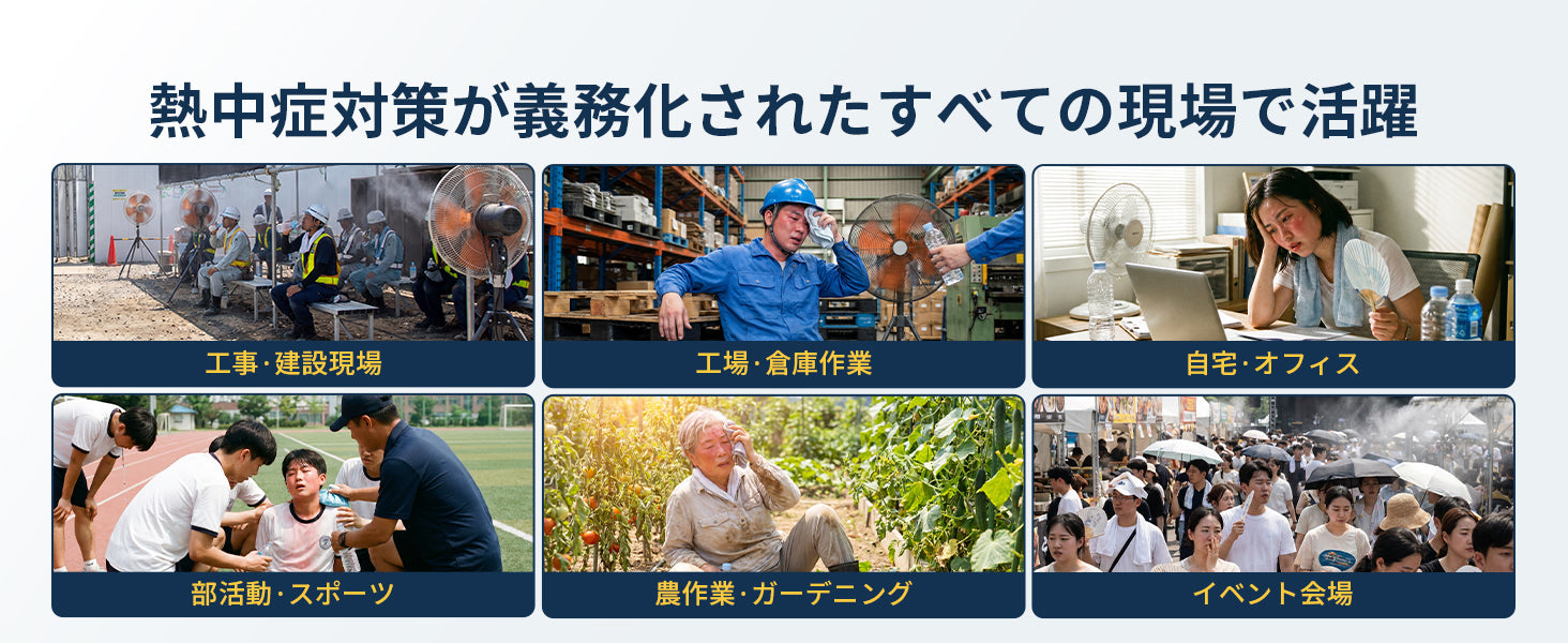 屋内外の暑さ対策を、これ1台でサポート