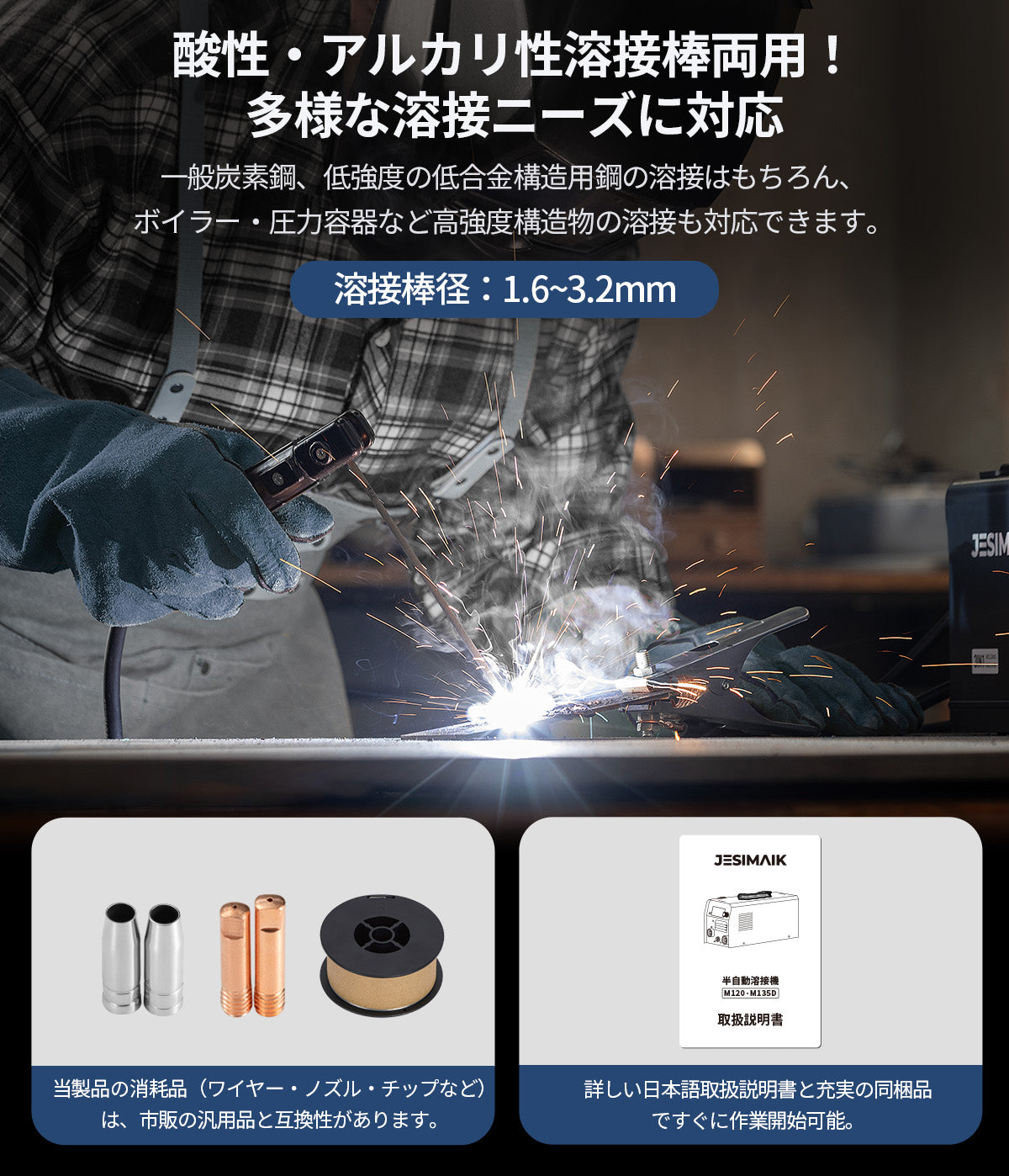 3in1 半自動溶接機 M120 – JESIMAIK