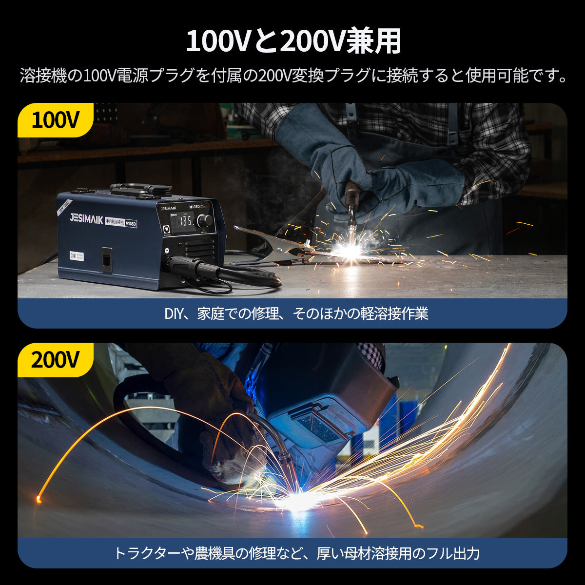 溶接機　(商談中) 3in1 半自動溶接機 M135D – JESIMAIK