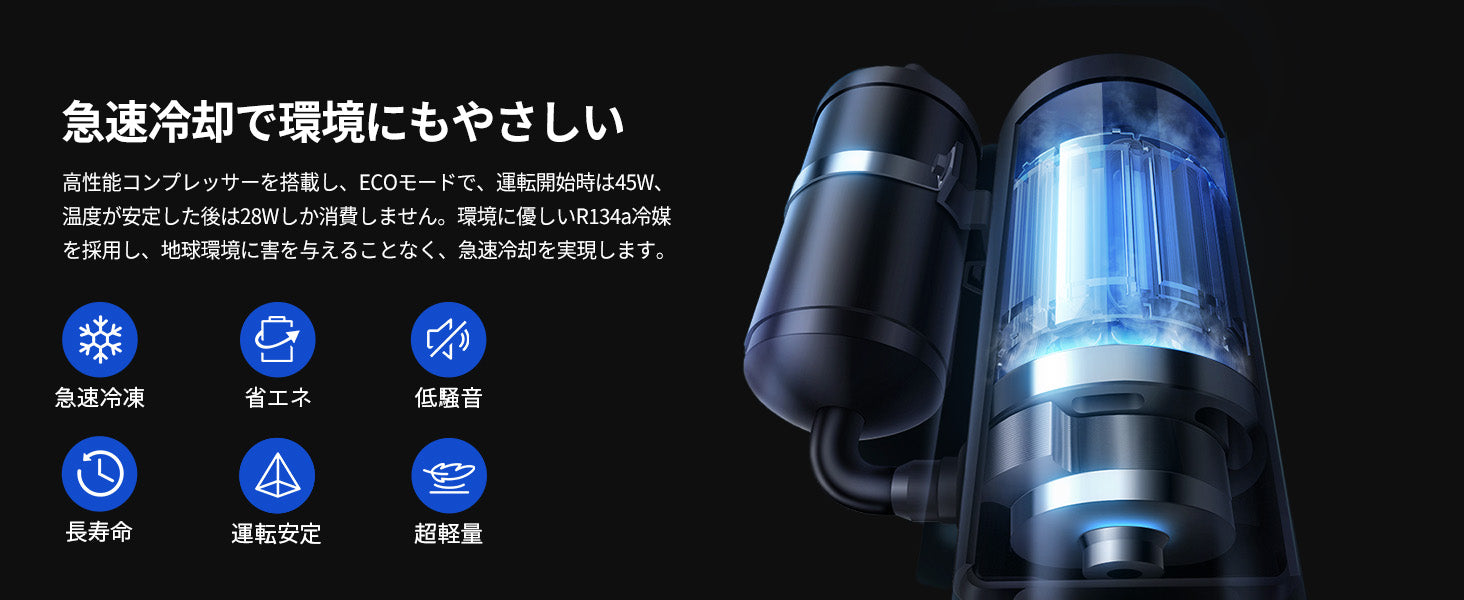 パワフルな冷却性能を、もっとスマートに