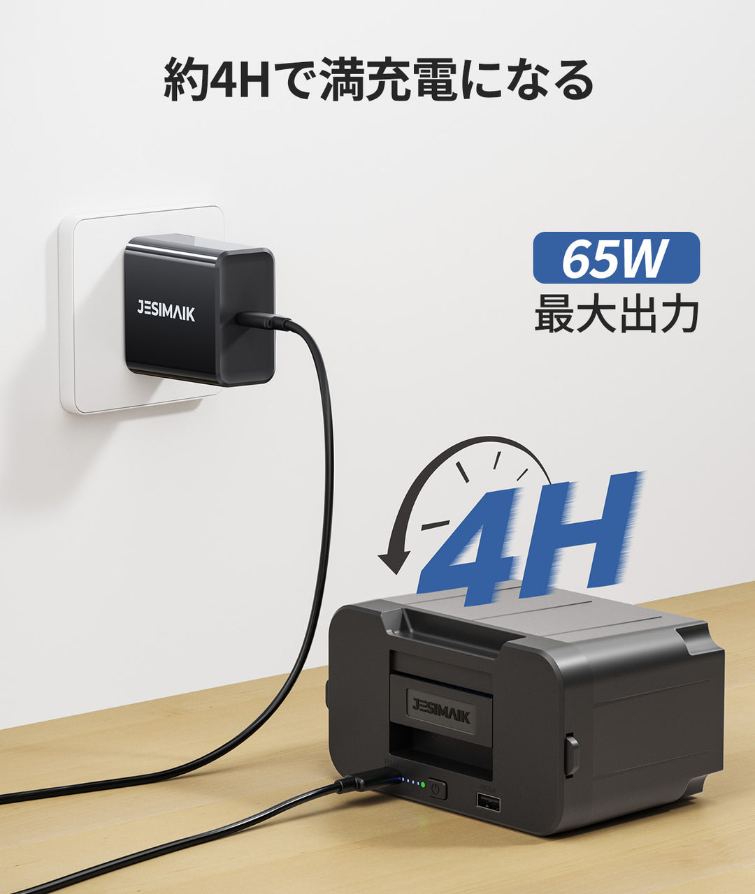急速充電器 PD65W Max（EB01/GK03/N01対応）