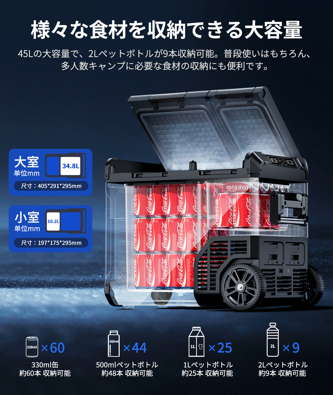 車載用冷蔵庫 E45　