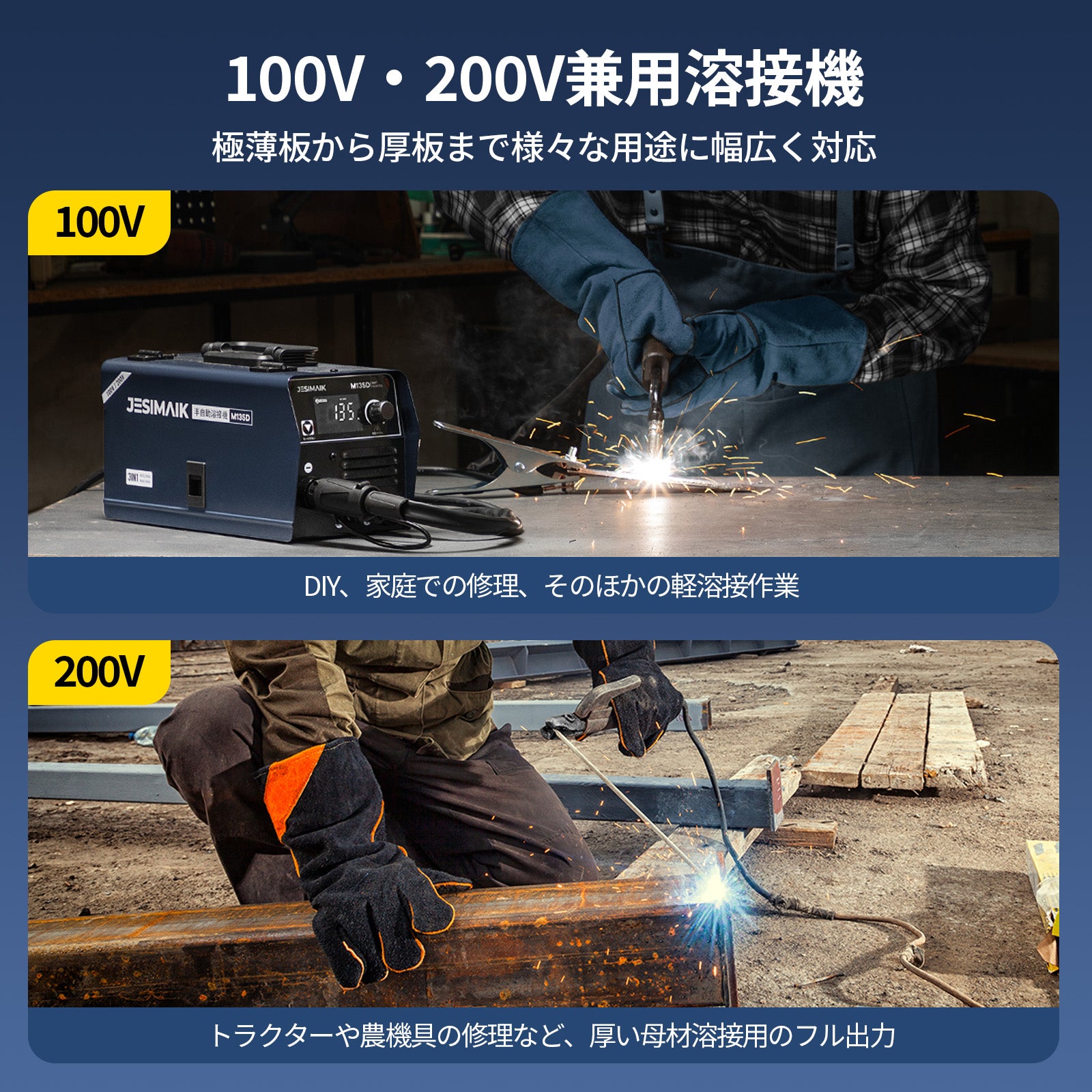 3in1 半自動溶接機 M135D – JESIMAIK
