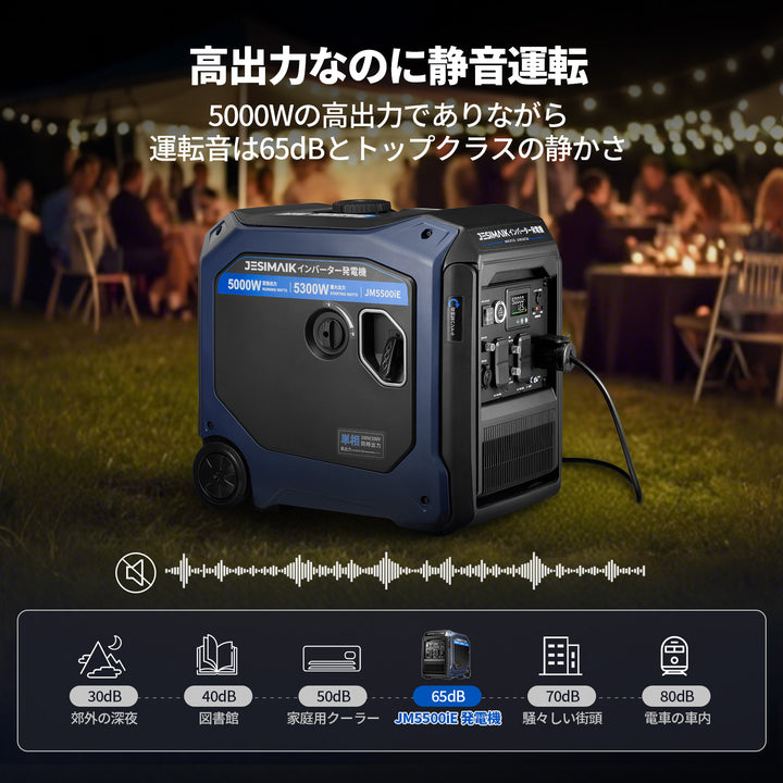 5.0kVA インバーター発電機 JM5500iE