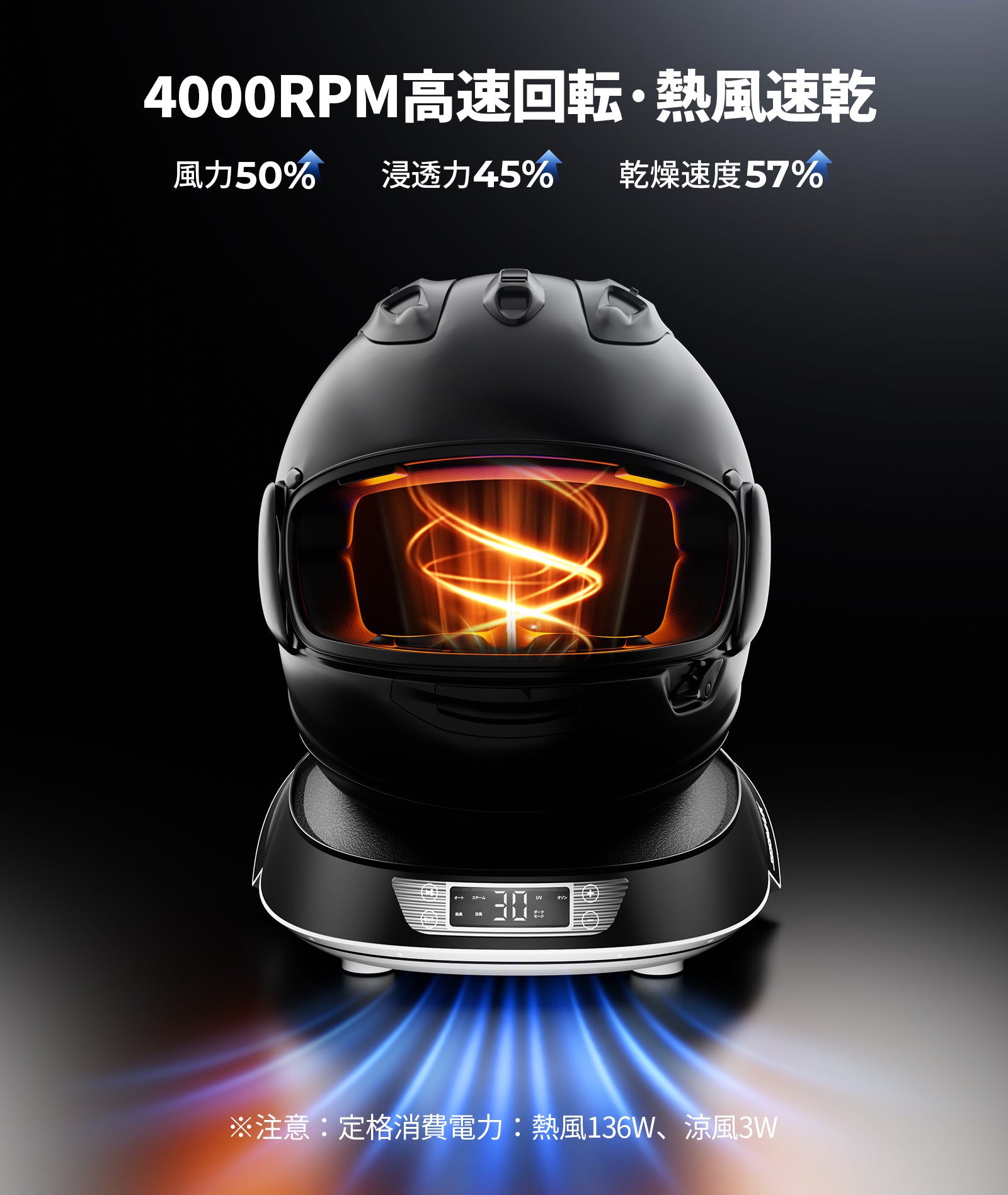 JESIMAIK バイク用 ヘルメット スチーム消臭乾燥機 A3S ヘルメット消臭機/乾燥機 A3S – JESIMAIK