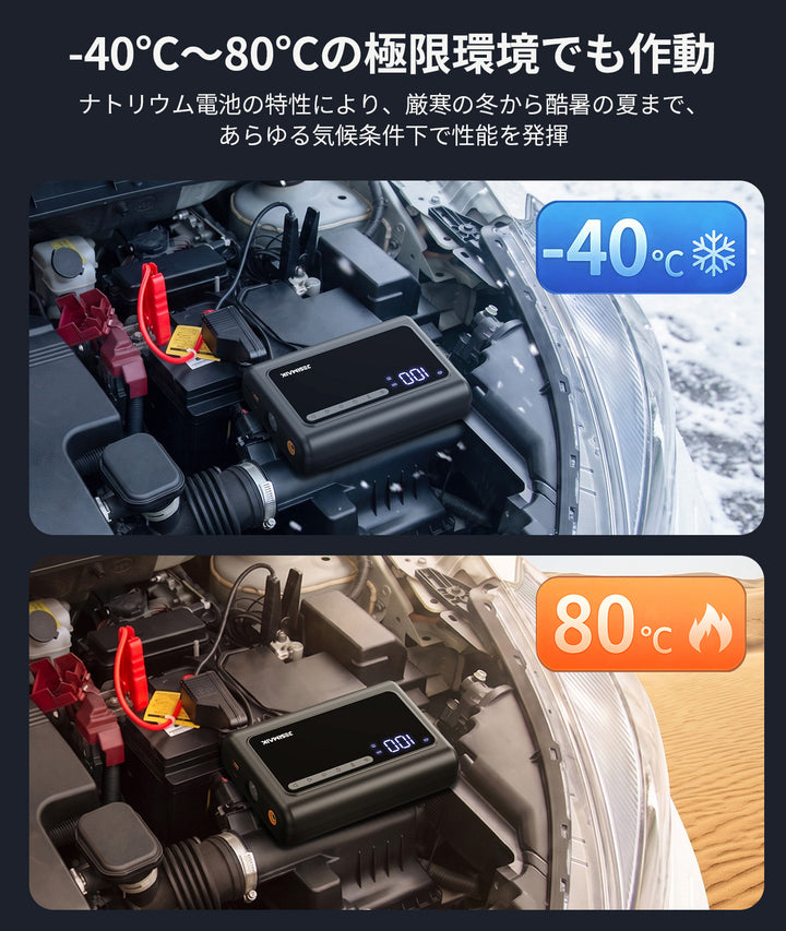 ジャンプスターター GK01 空気入れ搭載 【ナトリウム電池】