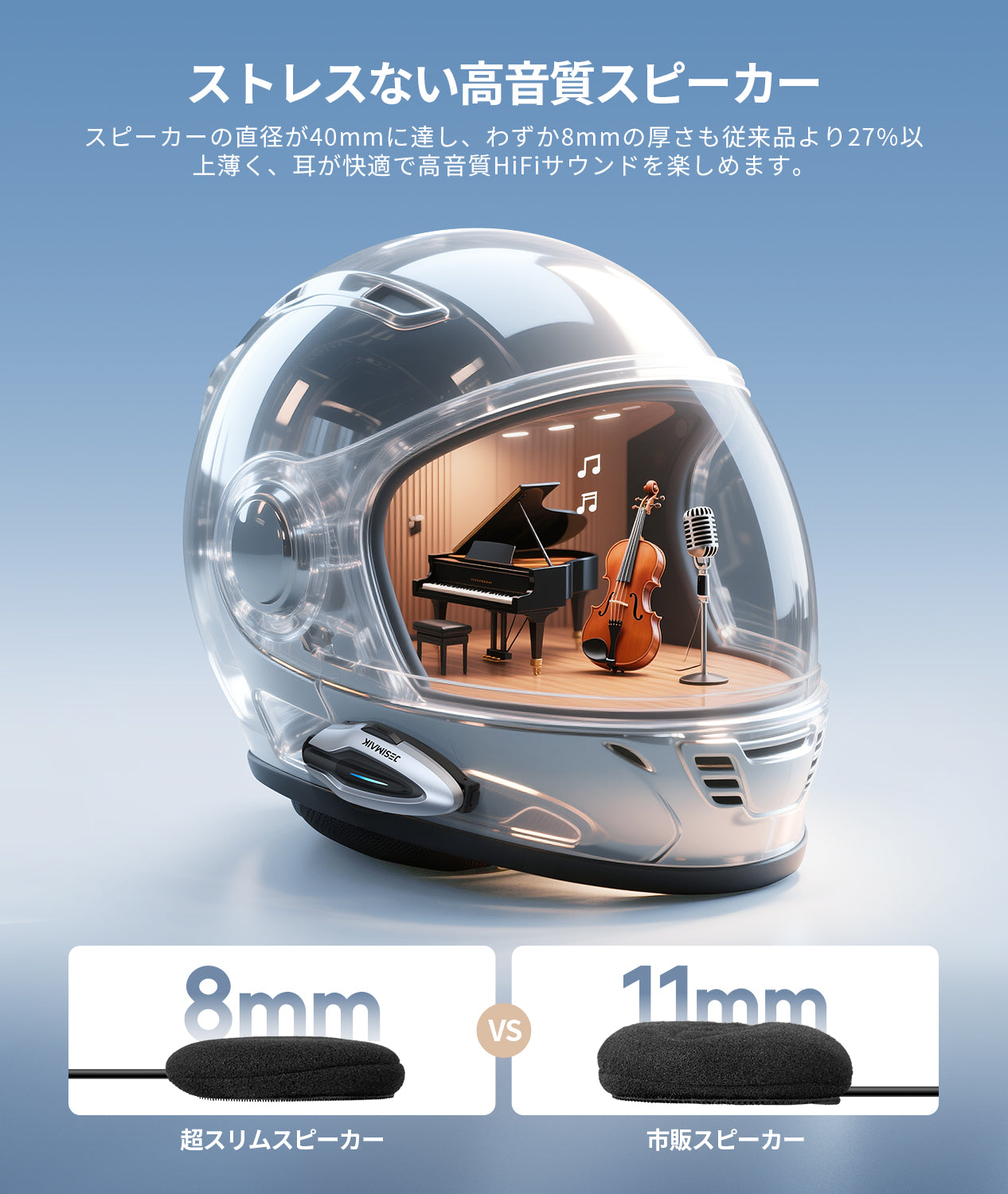 JESIMAIK H6 バイク インカム ほぼ新品 JESIMAIK バイク インカム H6