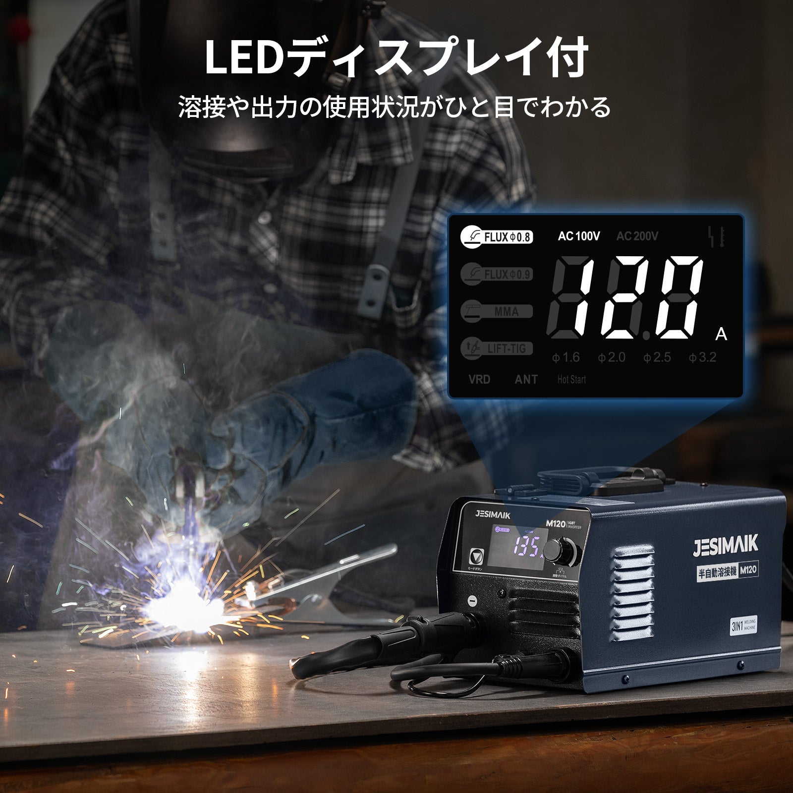 3in1 半自動溶接機 M120 – JESIMAIK