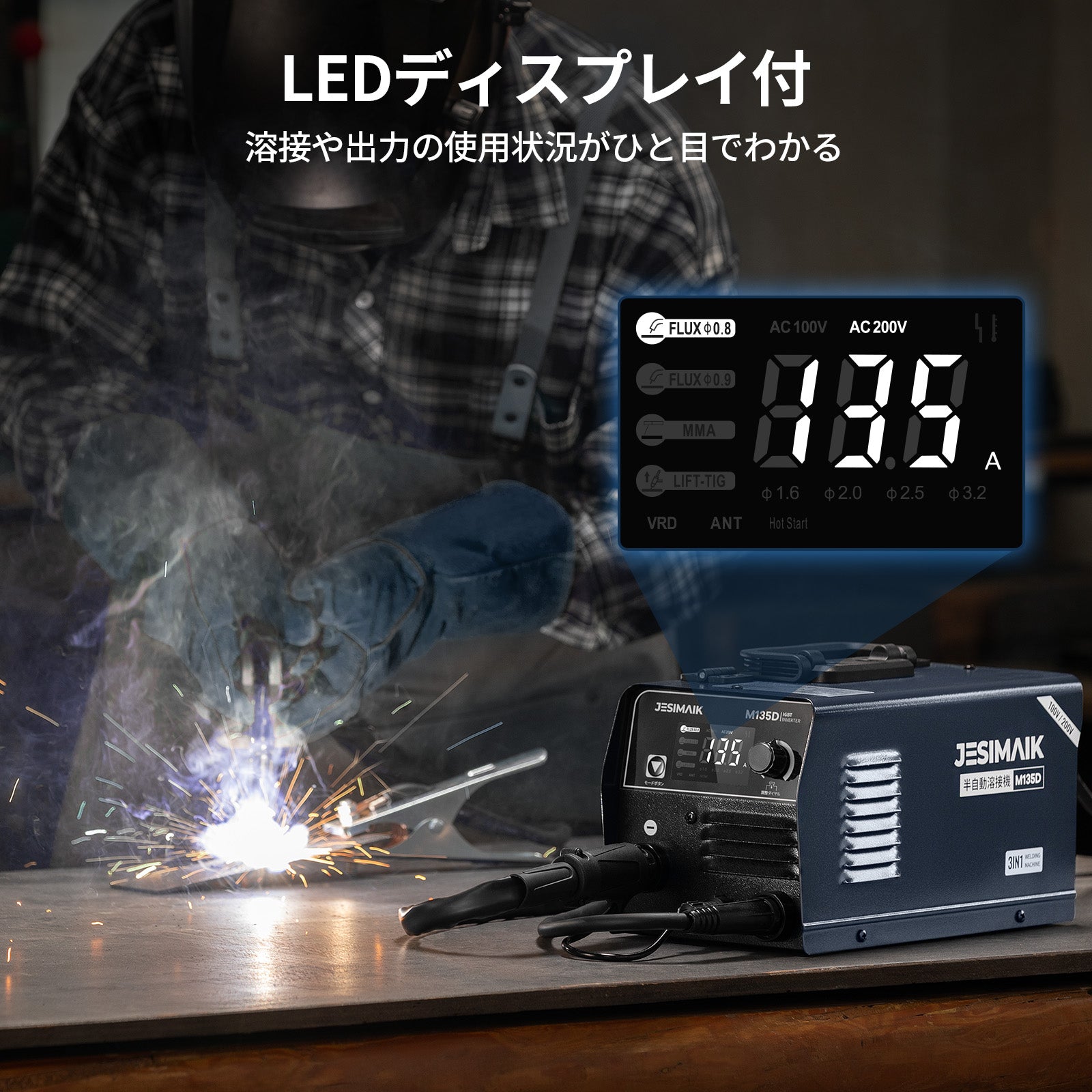 3in1 半自動溶接機 M135D – JESIMAIK
