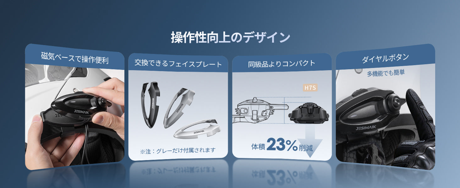 操作性を高めた、使いやすい新デザイン