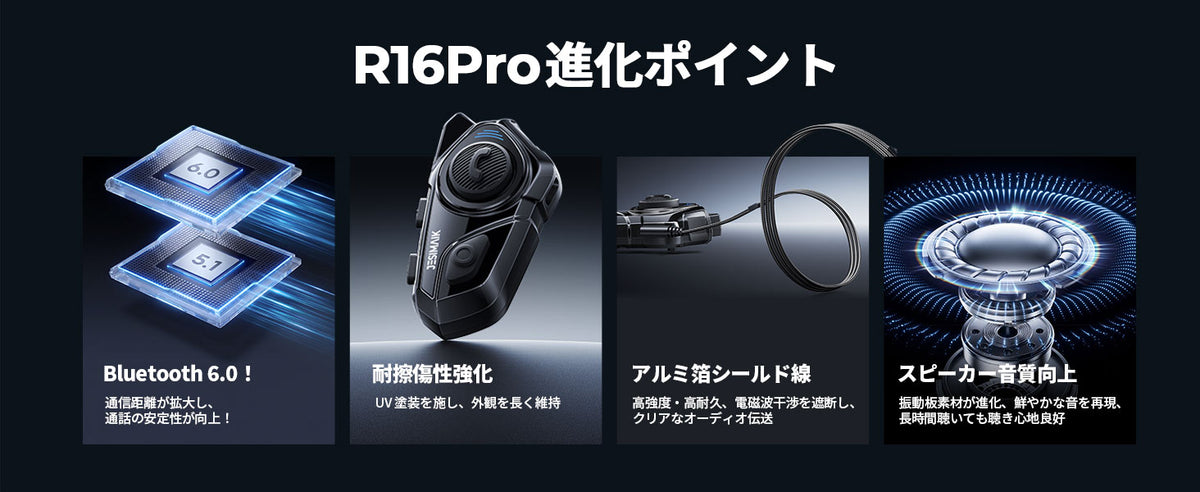 R16 PRO、さらに進化した4つのポイント